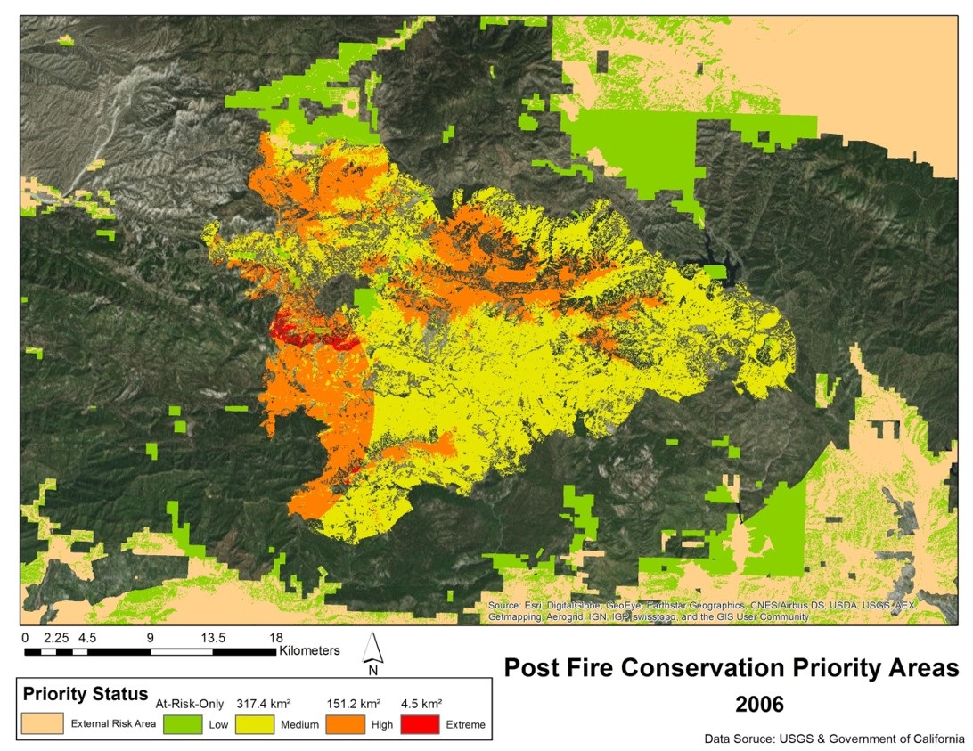 Post Fire Conservation Priority Areas