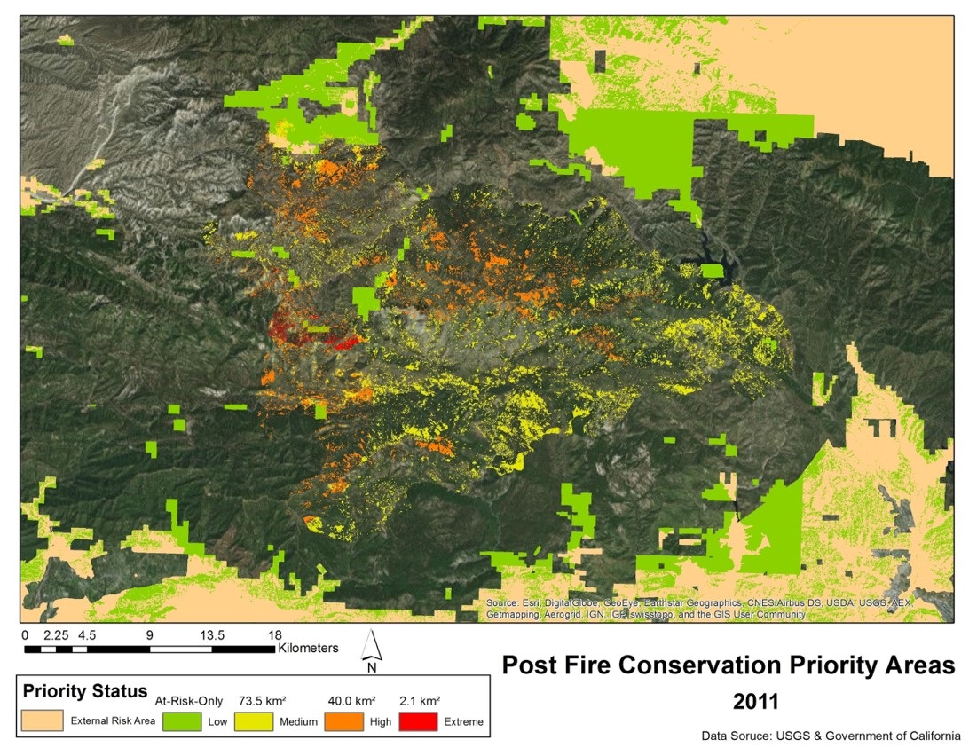 Post Fire Conservation Priority Areas 2011