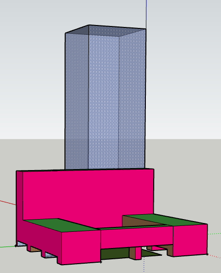 Image showing 3-dimensional view of a building model.