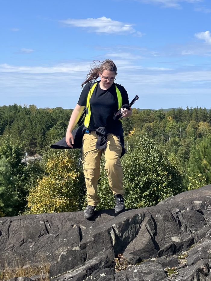 Sudbury Peninsula Anticline Limb Peak (Zoomed In)